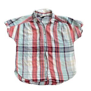 Universal Thread Plaid Camp Button Shirt Medium